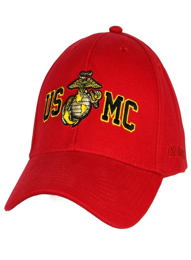 7.62 Design USMC EGA Baseball Cap Red - Image 1